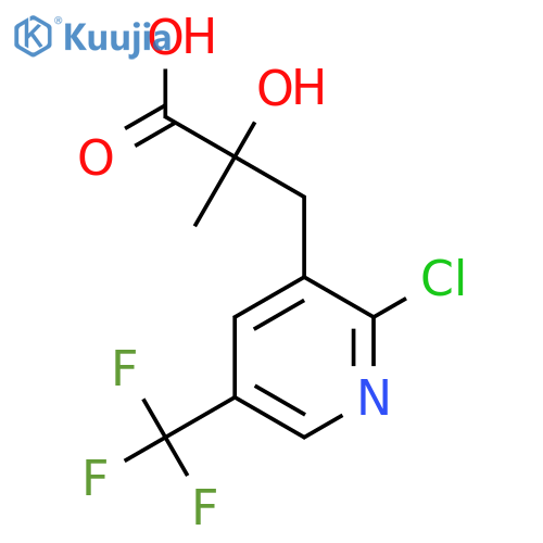 3-[2-Chloro-5-(trifluoromethyl)pyridin-3-yl]-2-hydroxy-2-methylpropanoic acid structure