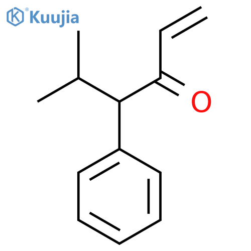 5-methyl-4-phenylhex-1-en-3-one structure
