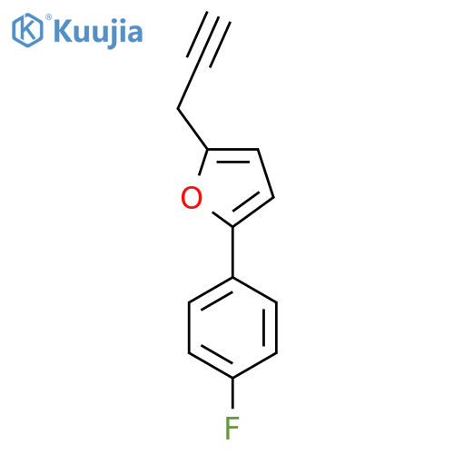 2-(4-fluorophenyl)-5-(prop-2-yn-1-yl)furan structure