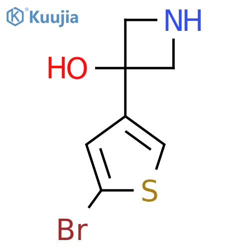 3-(5-bromothiophen-3-yl)azetidin-3-ol structure