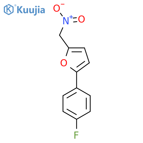 2-(4-fluorophenyl)-5-(nitromethyl)furan structure