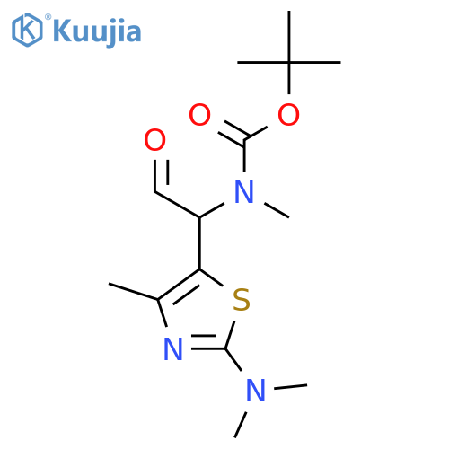 tert-butyl N-{1-2-(dimethylamino)-4-methyl-1,3-thiazol-5-yl-2-oxoethyl}-N-methylcarbamate structure