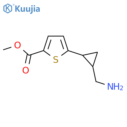 methyl 5-2-(aminomethyl)cyclopropylthiophene-2-carboxylate structure
