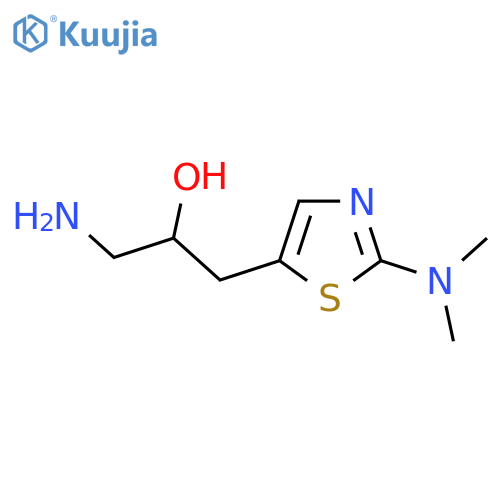 1-amino-3-2-(dimethylamino)-1,3-thiazol-5-ylpropan-2-ol structure