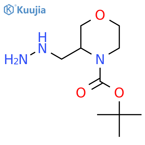 tert-butyl 3-(hydrazinylmethyl)morpholine-4-carboxylate structure