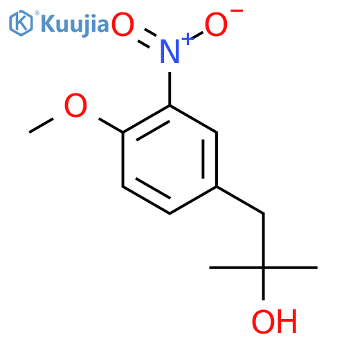 1-(4-methoxy-3-nitrophenyl)-2-methylpropan-2-ol structure