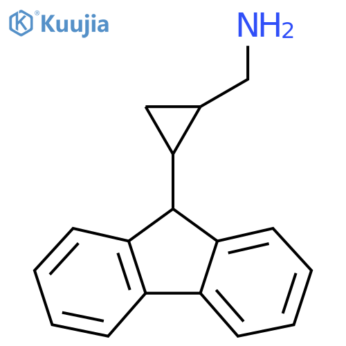 2-(9H-fluoren-9-yl)cyclopropylmethanamine structure