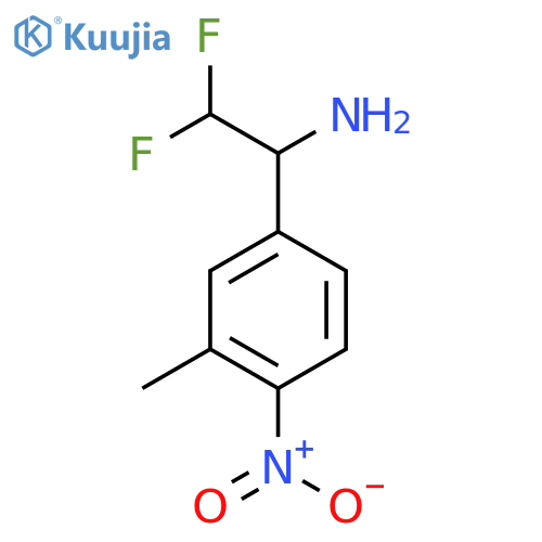 2,2-difluoro-1-(3-methyl-4-nitrophenyl)ethan-1-amine structure