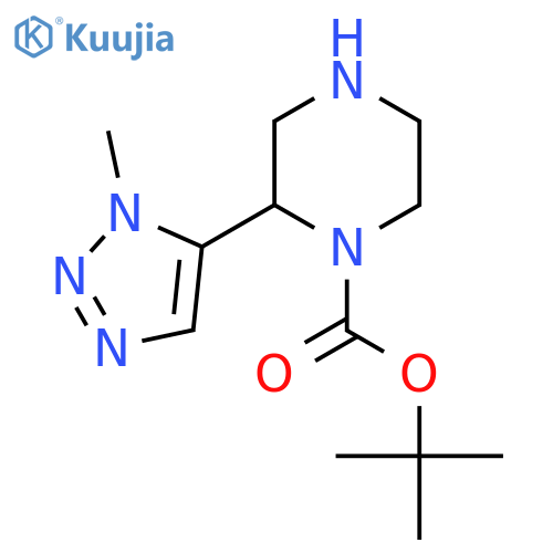 tert-butyl 2-(1-methyl-1H-1,2,3-triazol-5-yl)piperazine-1-carboxylate structure