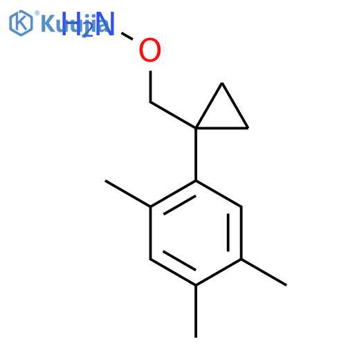 O-{1-(2,4,5-trimethylphenyl)cyclopropylmethyl}hydroxylamine structure