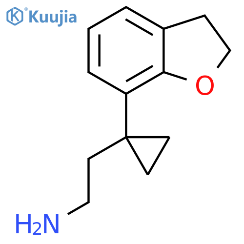 2-1-(2,3-dihydro-1-benzofuran-7-yl)cyclopropylethan-1-amine structure