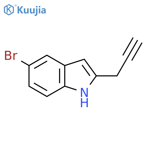 5-bromo-2-(prop-2-yn-1-yl)-1H-indole structure