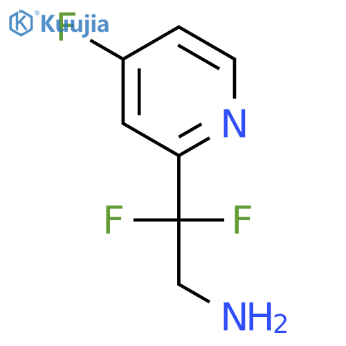 2,2-difluoro-2-(4-fluoropyridin-2-yl)ethan-1-amine structure