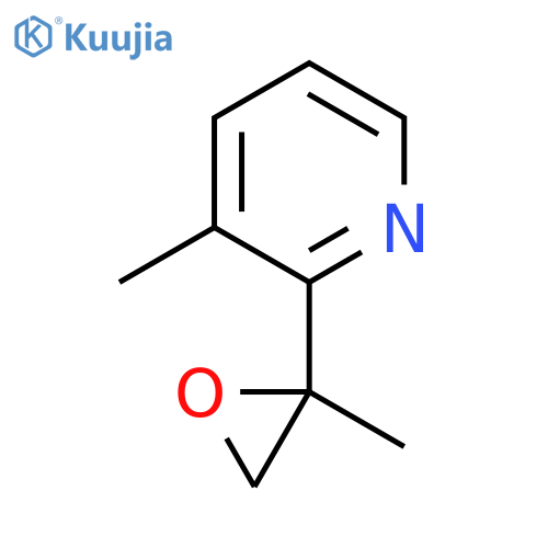 3-methyl-2-(2-methyloxiran-2-yl)pyridine structure