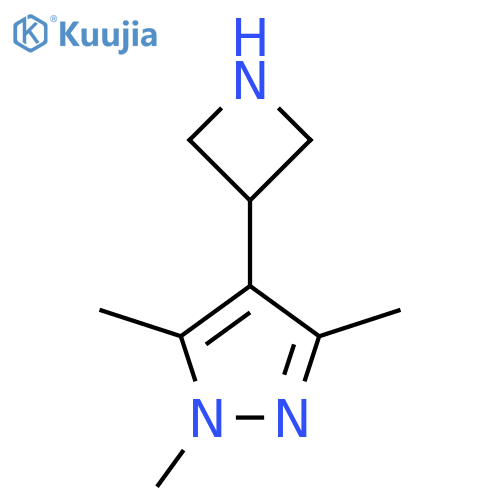 4-(azetidin-3-yl)-1,3,5-trimethyl-1H-pyrazole structure