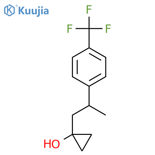 1-{2-4-(trifluoromethyl)phenylpropyl}cyclopropan-1-ol structure