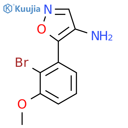 5-(2-bromo-3-methoxyphenyl)-1,2-oxazol-4-amine structure