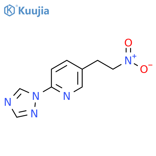 5-(2-nitroethyl)-2-(1H-1,2,4-triazol-1-yl)pyridine structure