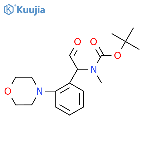 tert-butyl N-methyl-N-{1-2-(morpholin-4-yl)phenyl-2-oxoethyl}carbamate structure