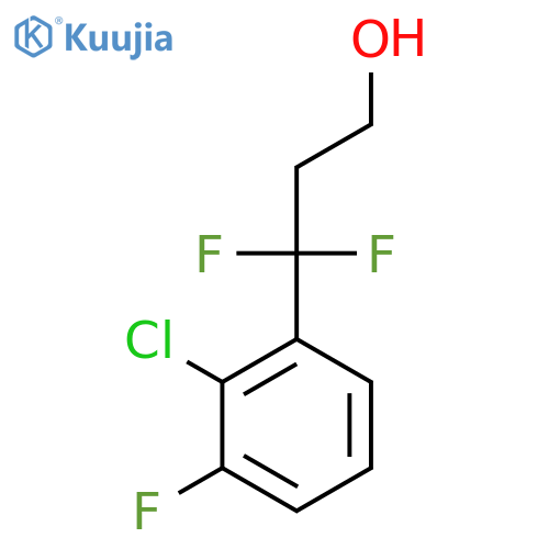 3-(2-chloro-3-fluorophenyl)-3,3-difluoropropan-1-ol structure