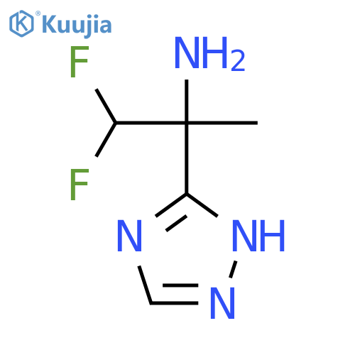 1,1-difluoro-2-(1H-1,2,4-triazol-3-yl)propan-2-amine structure