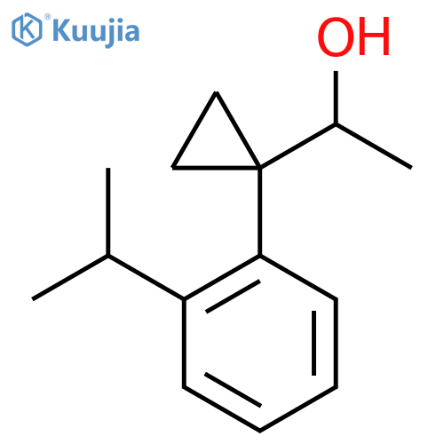1-{1-2-(propan-2-yl)phenylcyclopropyl}ethan-1-ol structure