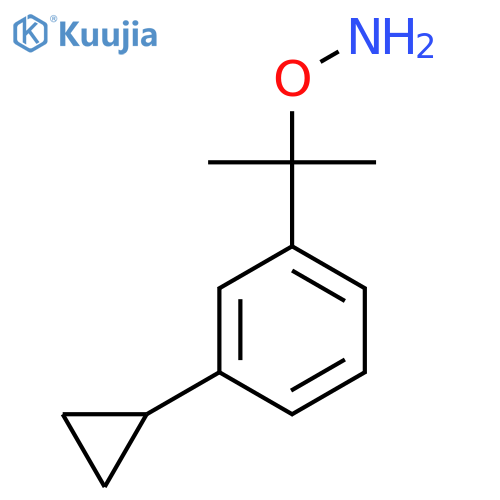 O-2-(3-cyclopropylphenyl)propan-2-ylhydroxylamine structure