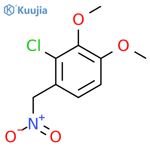 2-chloro-3,4-dimethoxy-1-(nitromethyl)benzene structure