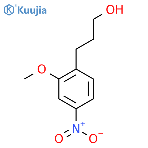 3-(2-methoxy-4-nitrophenyl)propan-1-ol structure