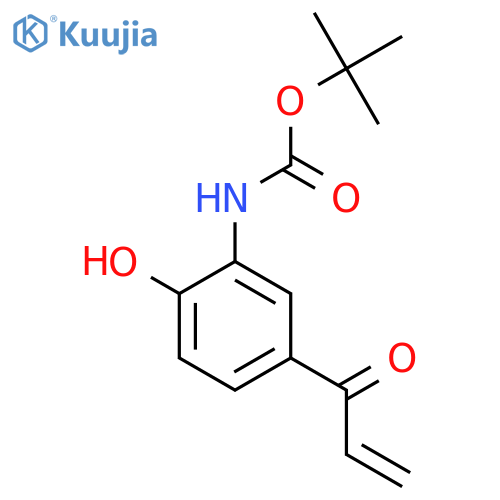 tert-butyl N-2-hydroxy-5-(prop-2-enoyl)phenylcarbamate structure