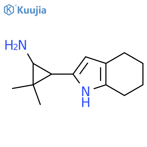 2,2-dimethyl-3-(4,5,6,7-tetrahydro-1H-indol-2-yl)cyclopropan-1-amine structure