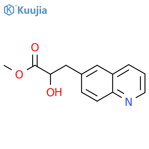 methyl 2-hydroxy-3-(quinolin-6-yl)propanoate structure