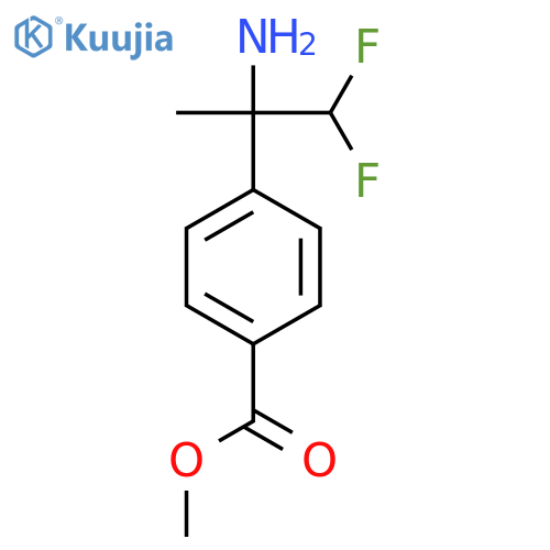 methyl 4-(2-amino-1,1-difluoropropan-2-yl)benzoate structure