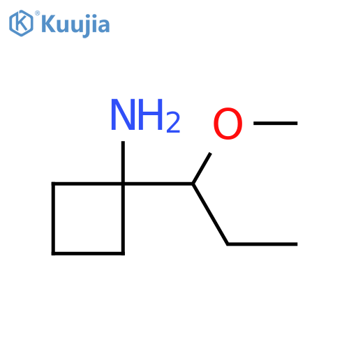 1-(1-methoxypropyl)cyclobutan-1-amine structure