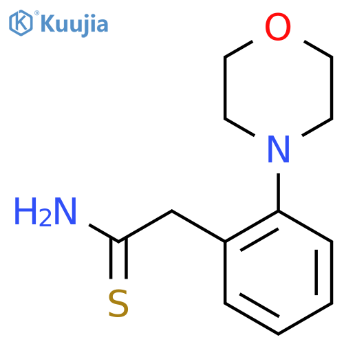 2-2-(morpholin-4-yl)phenylethanethioamide structure