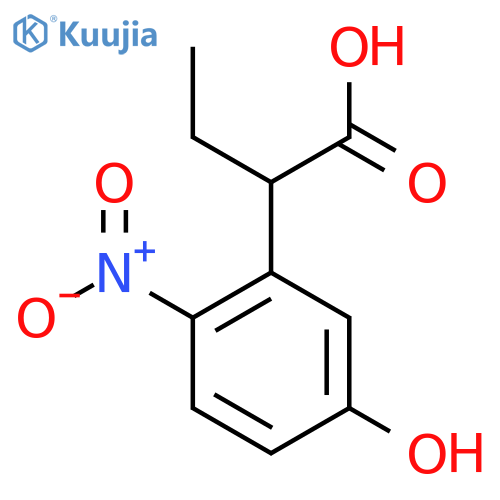 2-(5-hydroxy-2-nitrophenyl)butanoic acid structure