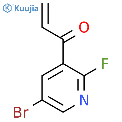 1-(5-bromo-2-fluoropyridin-3-yl)prop-2-en-1-one structure