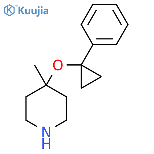 4-methyl-4-(1-phenylcyclopropoxy)piperidine structure