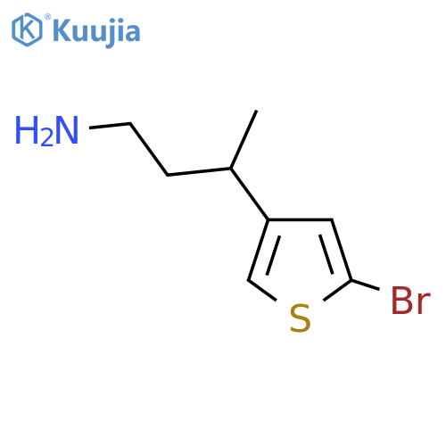 3-(5-bromothiophen-3-yl)butan-1-amine structure