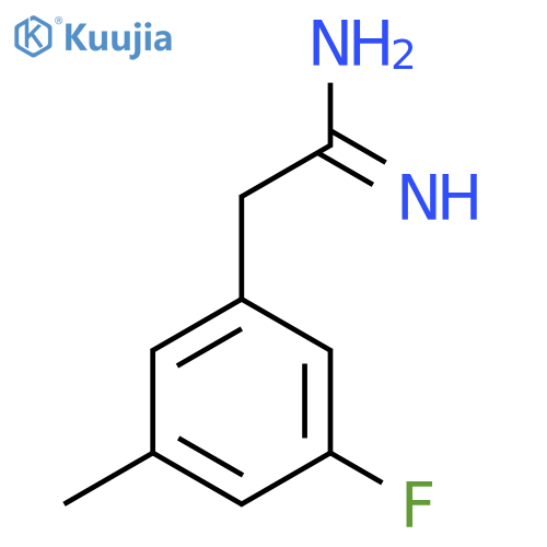 2-(3-fluoro-5-methylphenyl)ethanimidamide structure