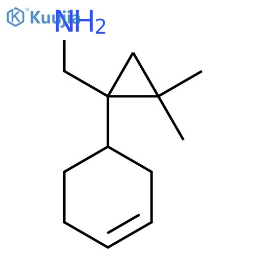 1-(cyclohex-3-en-1-yl)-2,2-dimethylcyclopropylmethanamine structure