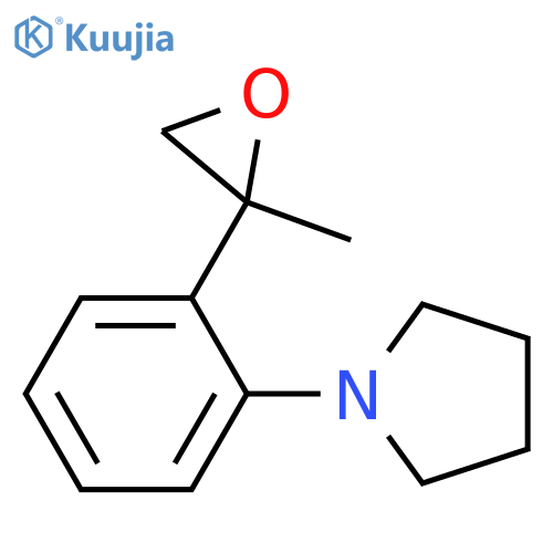 1-2-(2-methyloxiran-2-yl)phenylpyrrolidine structure