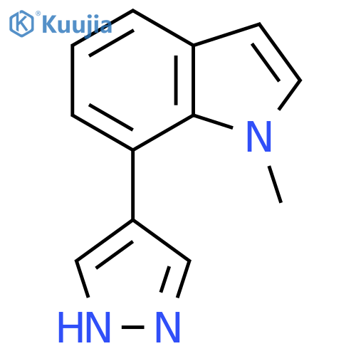 1-methyl-7-(1H-pyrazol-4-yl)-1H-indole structure