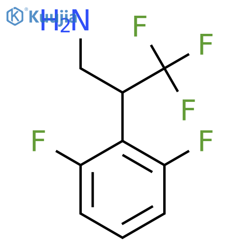 2-(2,6-difluorophenyl)-3,3,3-trifluoropropan-1-amine structure