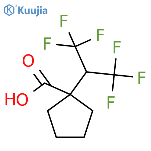 1-(1,1,1,3,3,3-hexafluoropropan-2-yl)cyclopentane-1-carboxylic acid structure