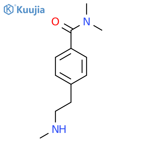 N,N-dimethyl-4-2-(methylamino)ethylbenzamide structure