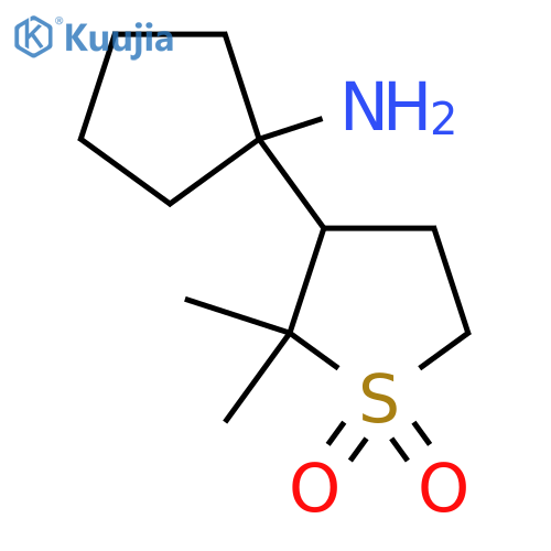3-(1-aminocyclopentyl)-2,2-dimethyl-1lambda6-thiolane-1,1-dione structure