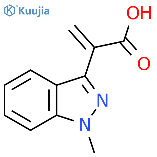 2-(1-methyl-1H-indazol-3-yl)prop-2-enoic acid structure