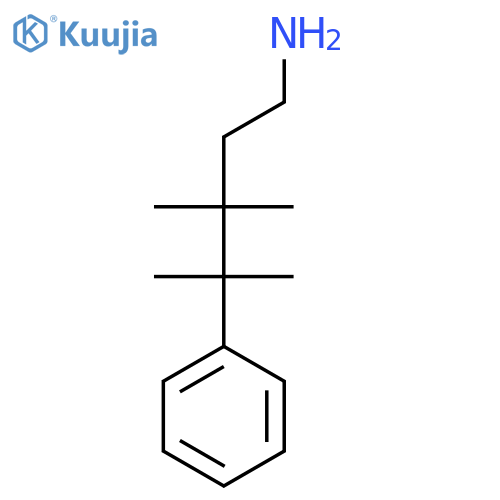 3,3,4-trimethyl-4-phenylpentan-1-amine structure