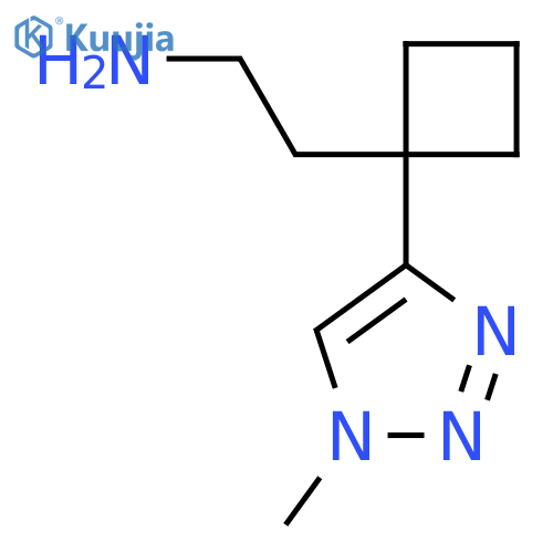 2-1-(1-methyl-1H-1,2,3-triazol-4-yl)cyclobutylethan-1-amine structure